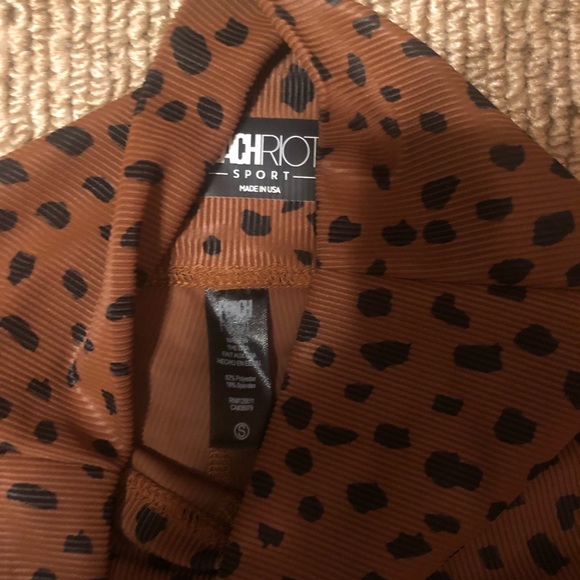 NWOT Beach Riot Brown Spot Legging - Picture 3 of 5